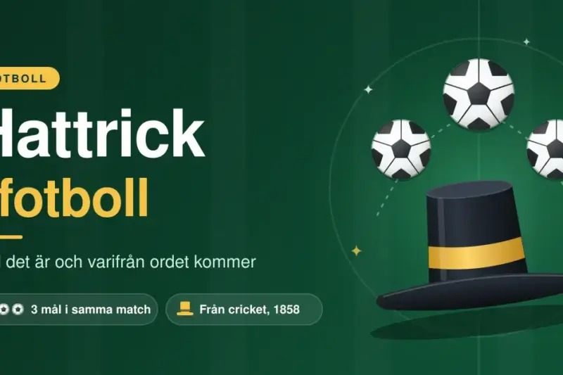 Hattrick i fotboll – vad det är och varifrån ordet kommer