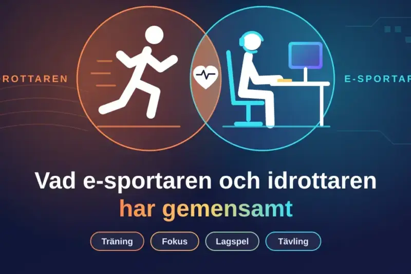 Vad e-sportaren och idrottaren har gemensamt